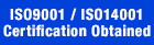 ISO9001 Certification Obtained